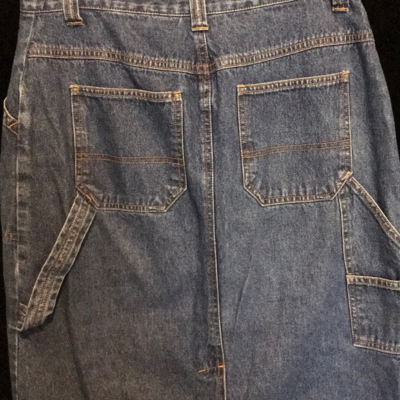 BILL BLASS 8P JEAN SKIRT - Picture 4 of 6